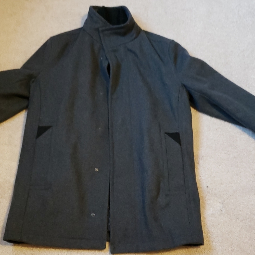 Men's Dark Gray Dress Coat